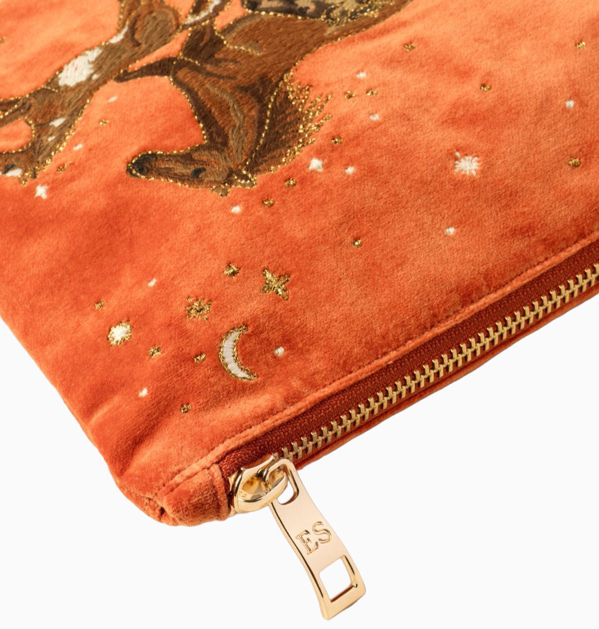 Pouch-16173 - Wild Horses Velvet Everyday Pouch-Elizabeth Scarlett