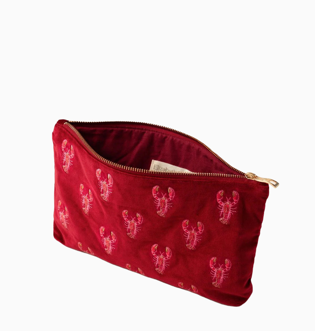 Pouch-16203 - Lobster Velvet Everyday Pouch-Elizabeth Scarlett