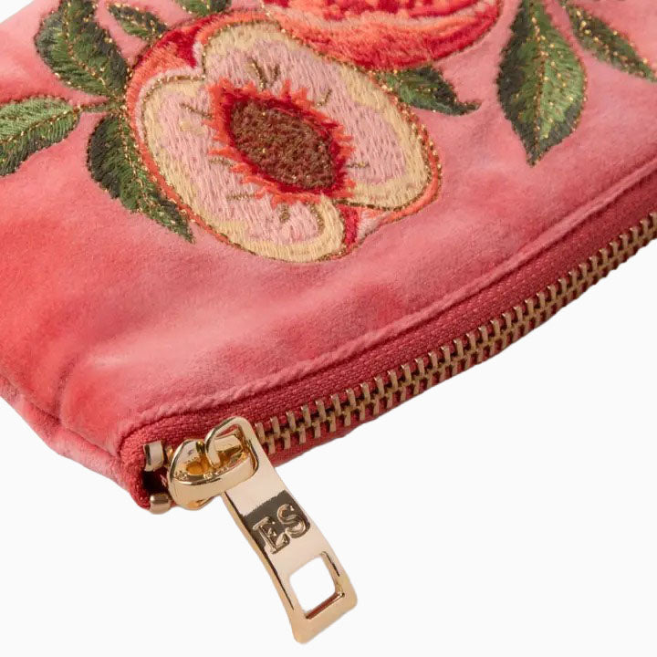 Coin Purse-17040 - Spiced Coral Summer Peach Coin Purse-Elizabeth Scarlett