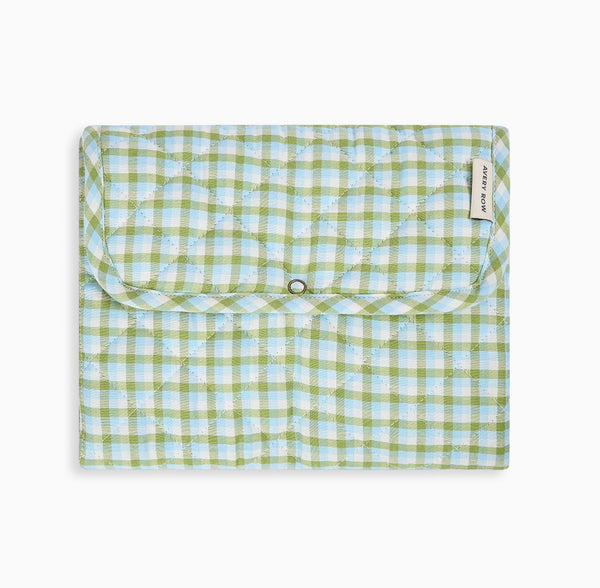 Greenhouse Gingham Travel Changing Mat - Whistlefish