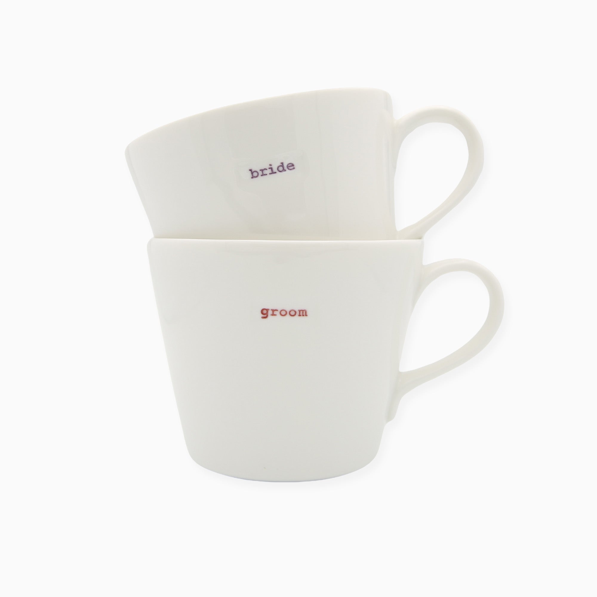 MKKBJ0532 - Bride & Groom Keith Bymer Jones Mug Gift Set