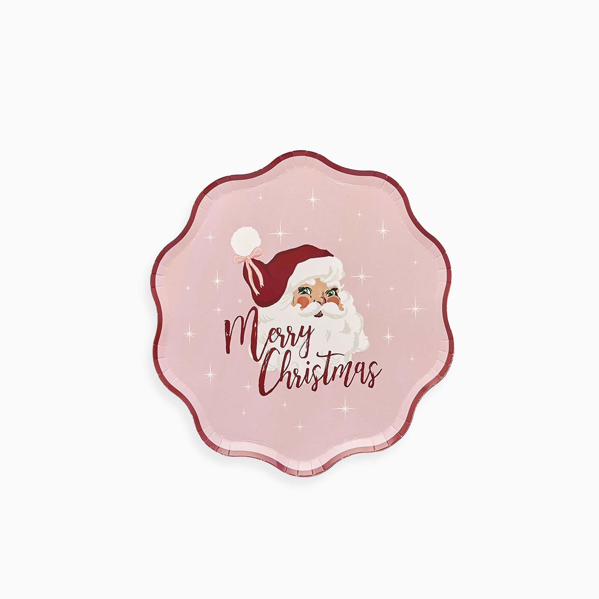 HBSB211 - Vintage Santa Paper Plates Pack of 8