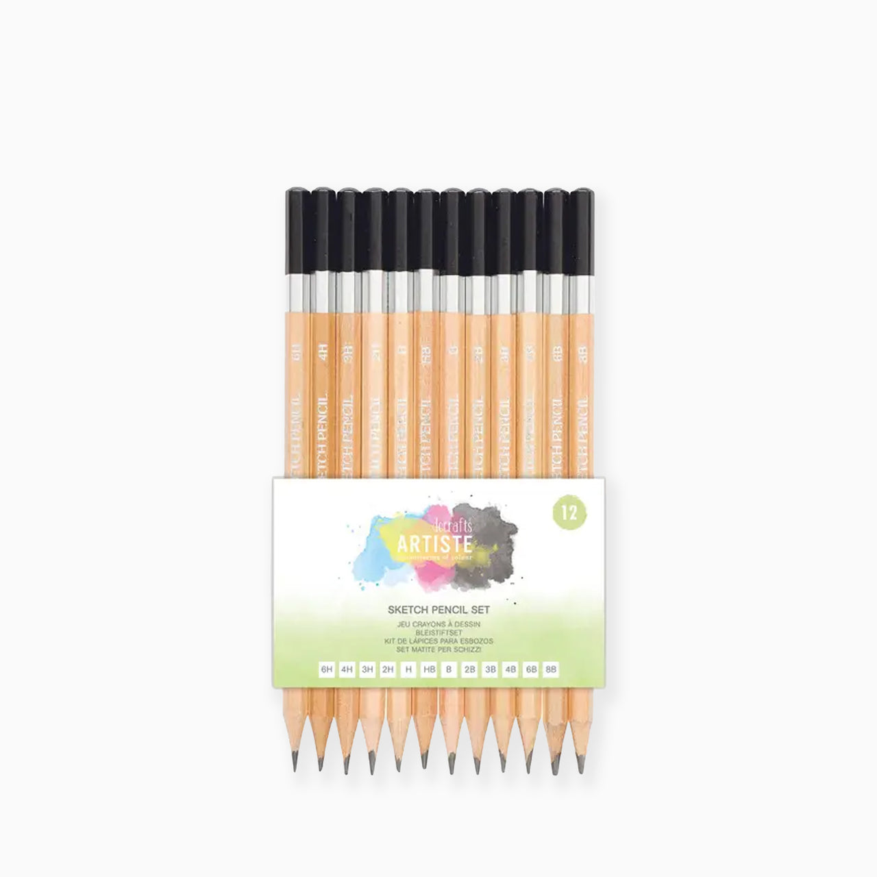 Pencil Set-DOA856106 - 12pc Artiste Sketching Pencils-West Design Products UK