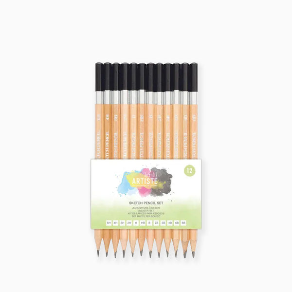 Pencil Set-DOA856106 - 12pc Artiste Sketching Pencils-West Design Products UK