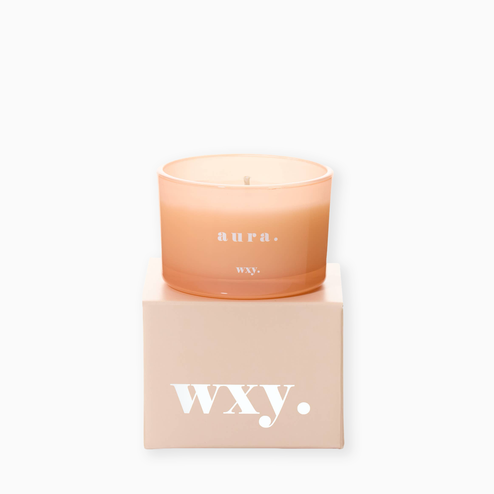 WXYCL0301 - Aura 3oz Candle White Woods and Amber