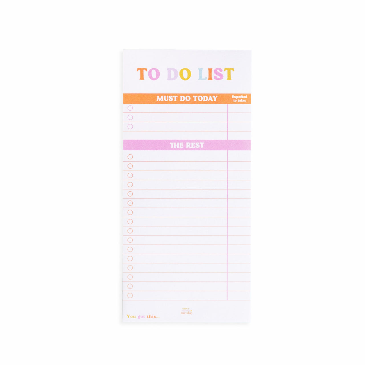 List Pad-PAD-TDL-YGT-1021 - You Got This To Do List Pad-Good Tuesday