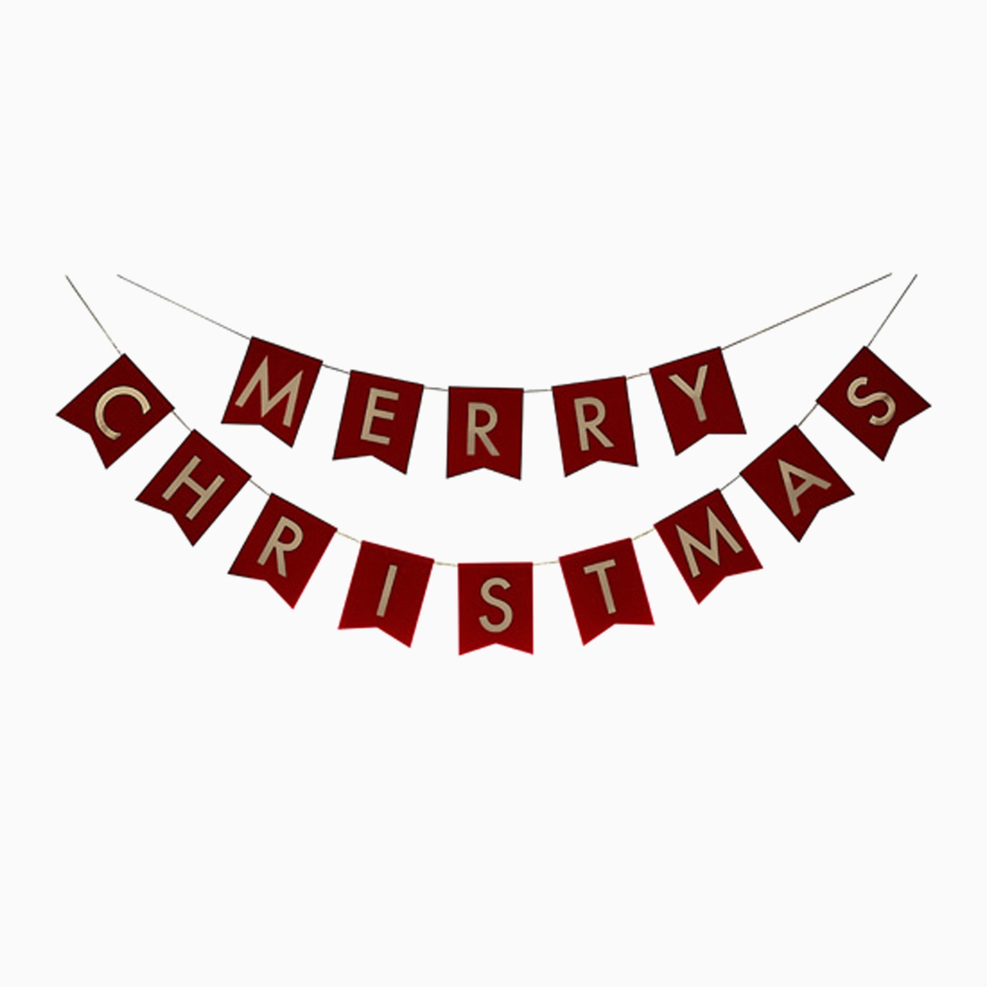 RED511 - Merry Christmas Gold Foiled Bunting