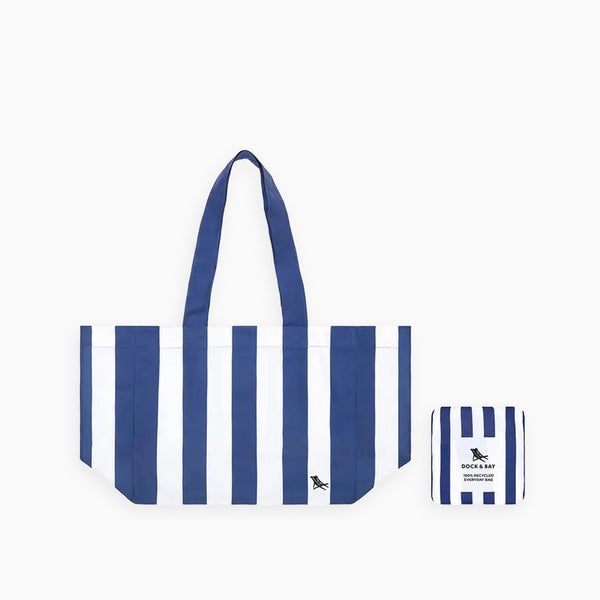 Tote Bag-BAGF-CAB-MD-NAVY - Whitsunday Blue Tote Bag-Dock & Bay