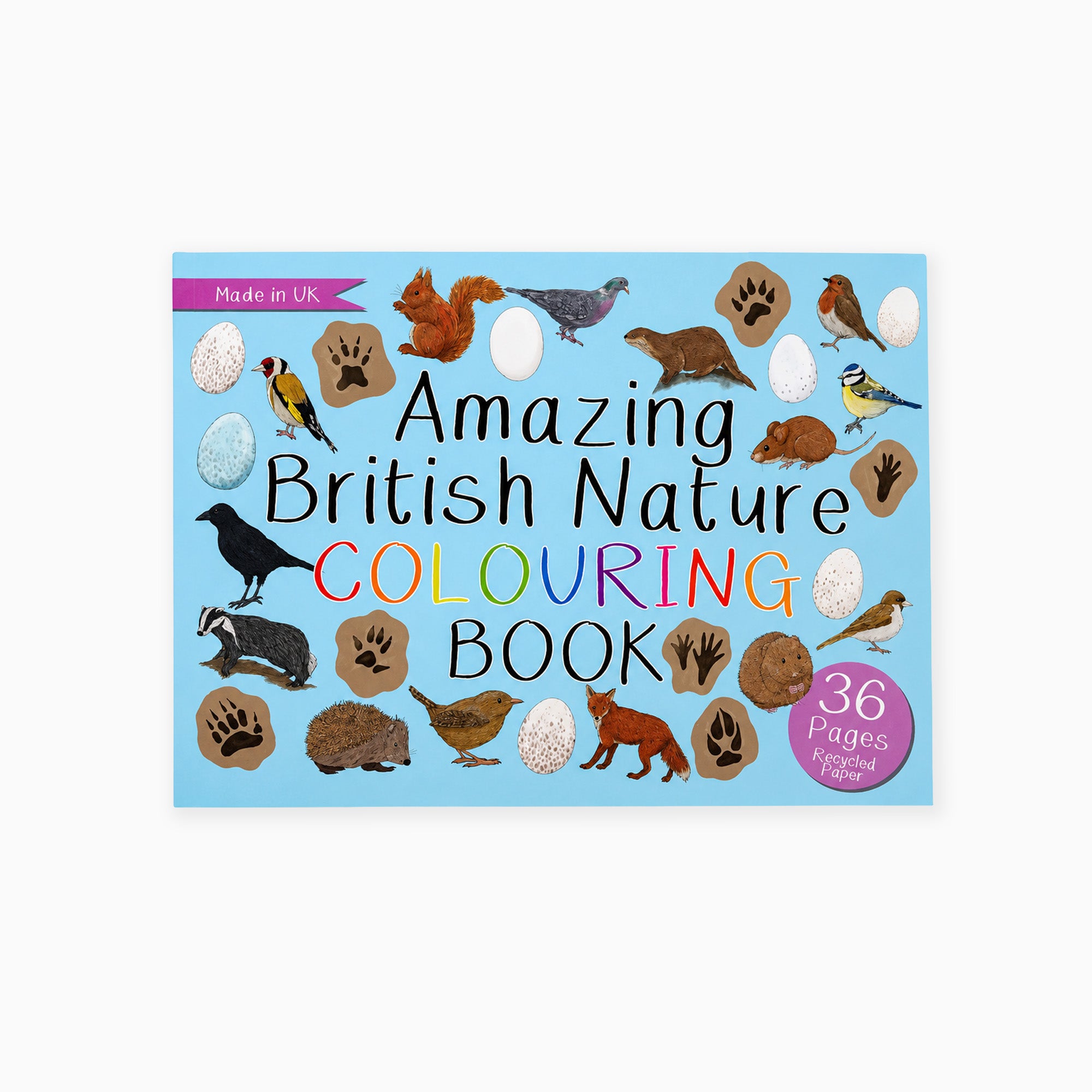 Colouring Book-ABNCB - Amazing British Nature Colouring Book-Button & Squirt