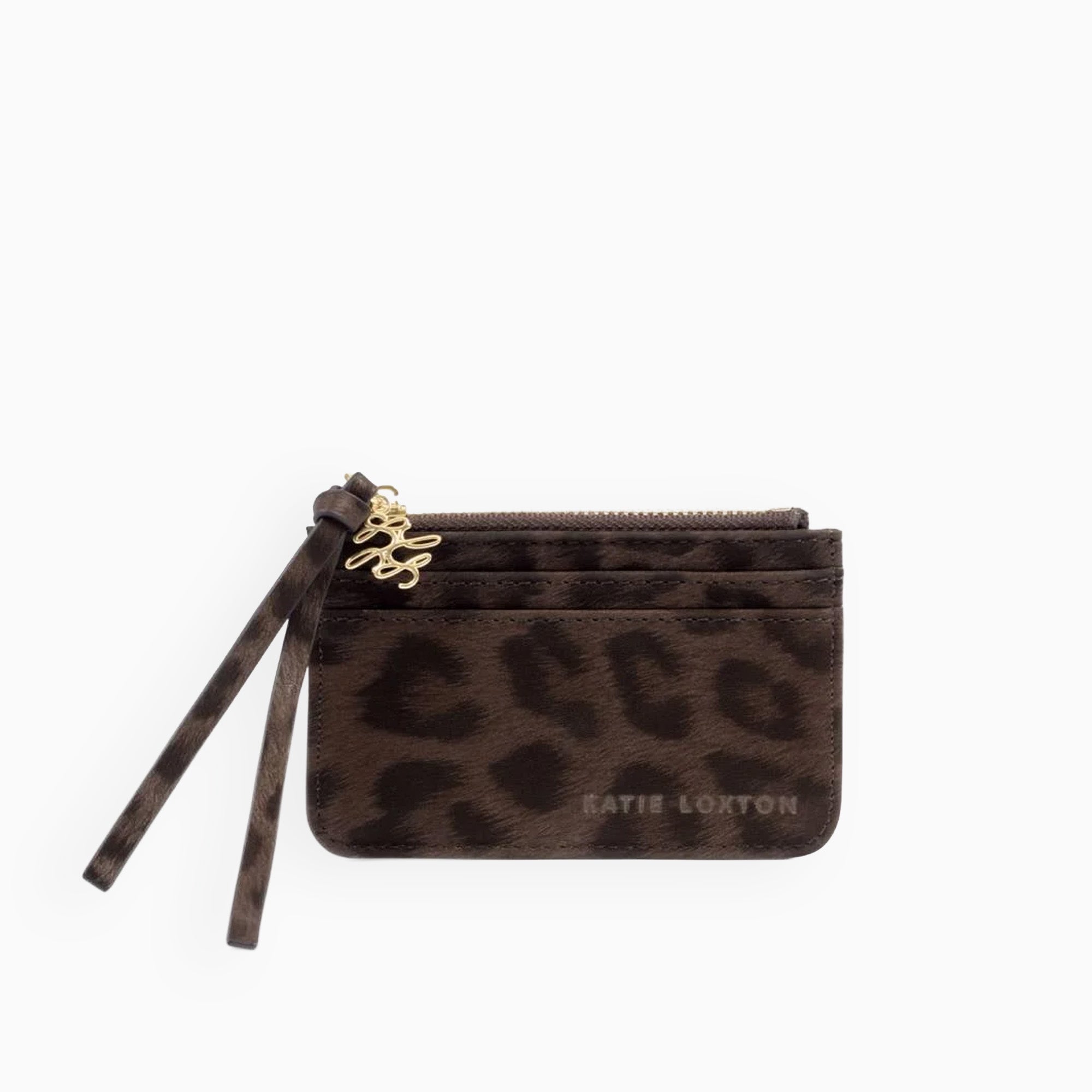 KLB4658 - Chocolate Leopard Coin and Card Holder in Gift Box