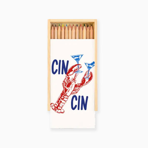 Cin Cin Coloured Pencils in Box - Whistlefish