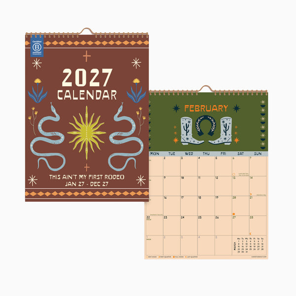 Calendar-CAL-A4-DES-M - 2027 Desert Dreams A4 Calendar-Good Tuesday