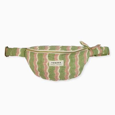 Cosmetic Bag-BB MIN - Cotton Quilted Bumbag | Whirly | Mint-Yonder