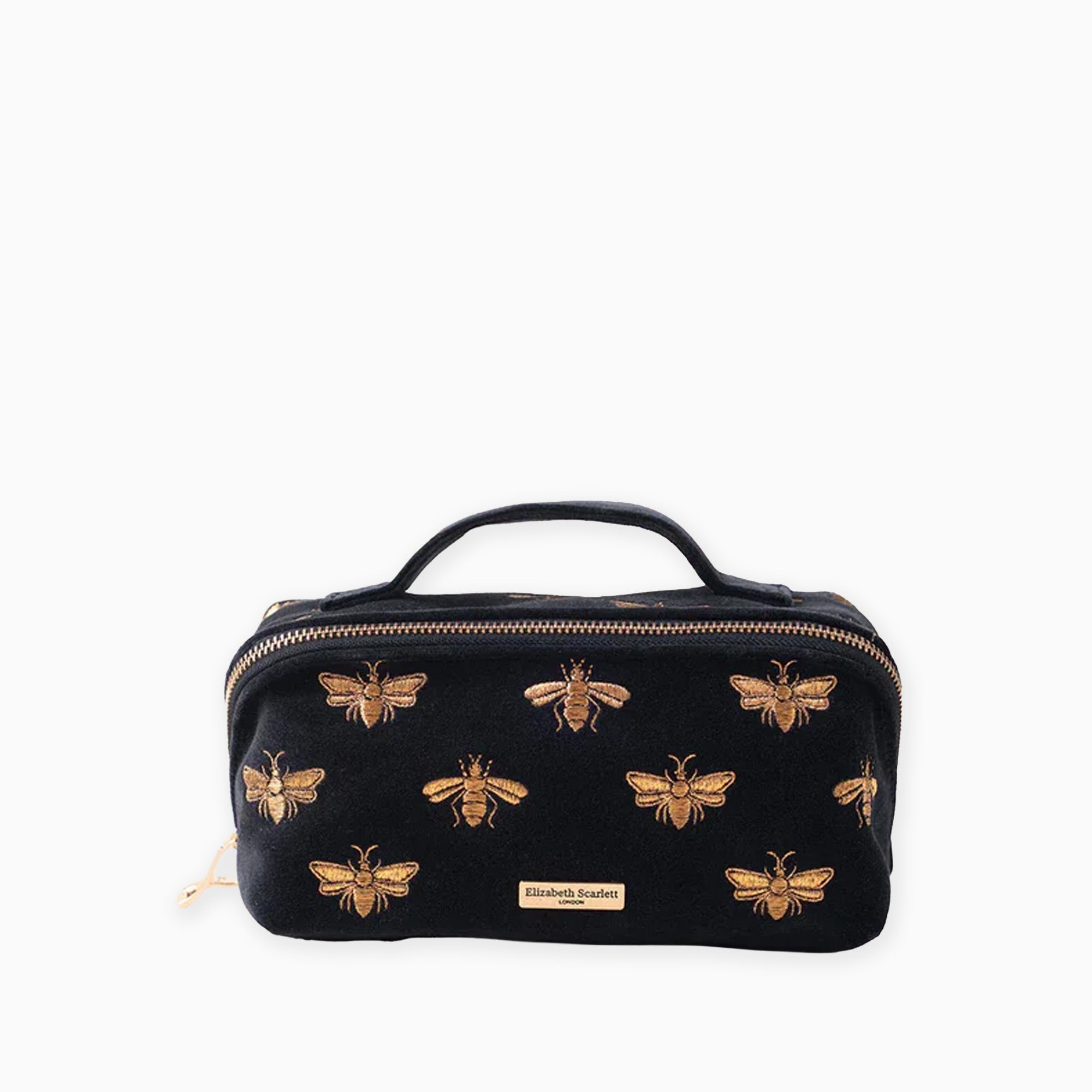 86261 - Honey Bee Charcoal Open Flat Makeup Bag