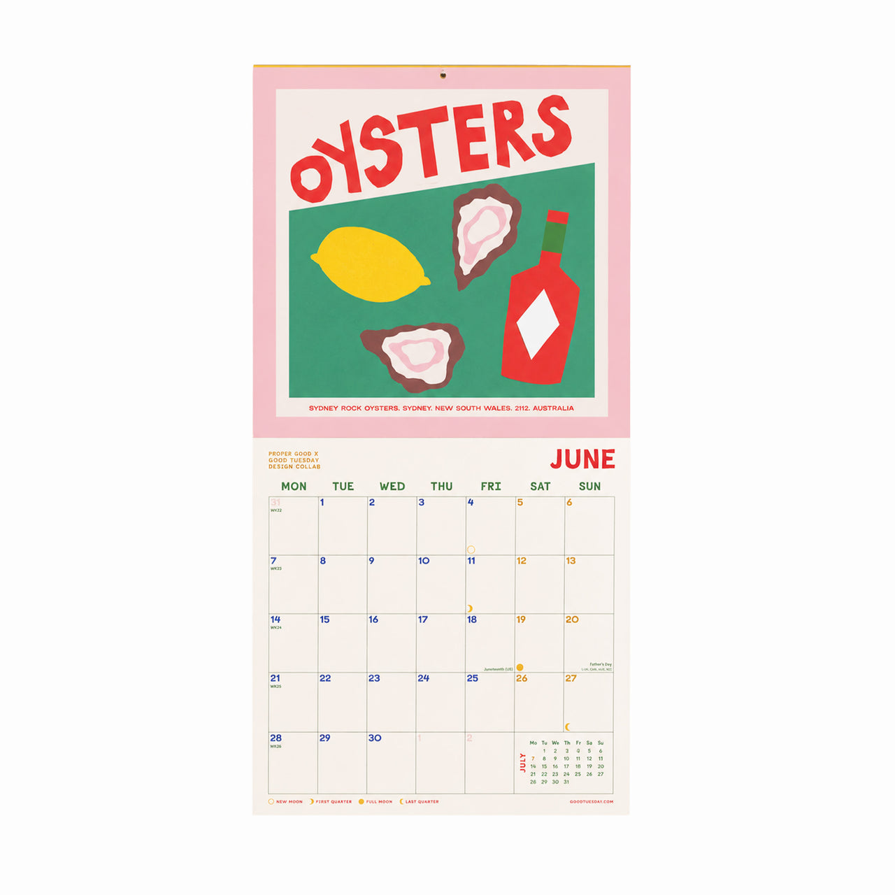Calendar-CAL-LP-FOD-M - 2027 World Dishes Wall Calendar-Good Tuesday