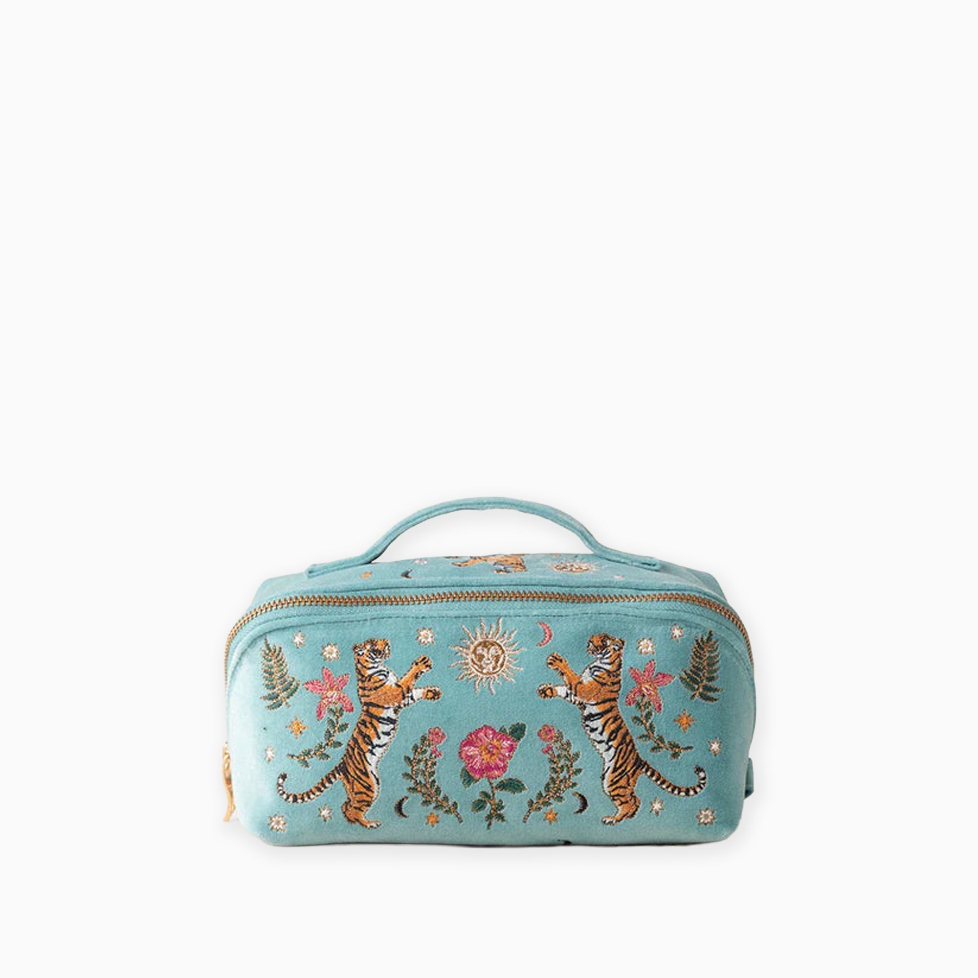 11390 - Celestial Tigers Open Flat Makeup Bag