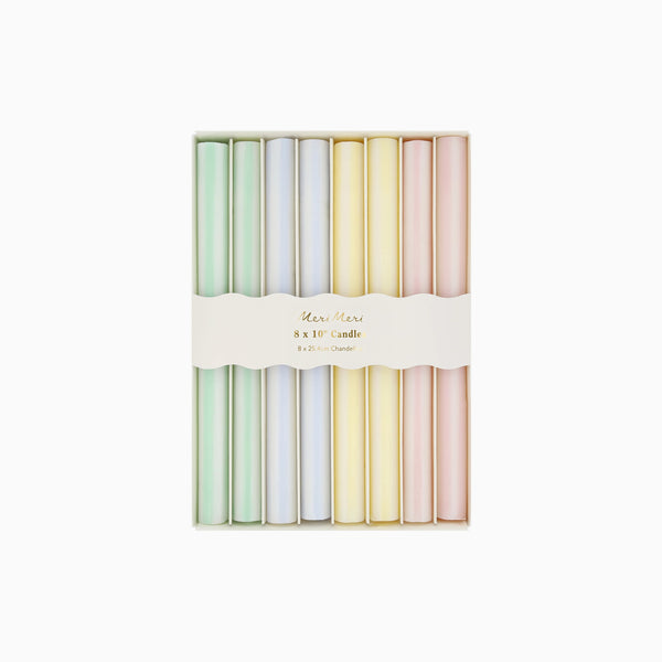 297015 - Pastel Striped Table Candles