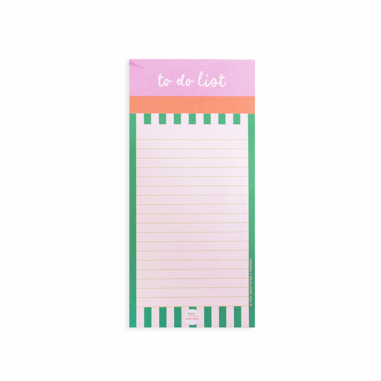 List Pad-PAD-TDL-CST-1021 - Cabana Stripe To Do List Pad-Good Tuesday