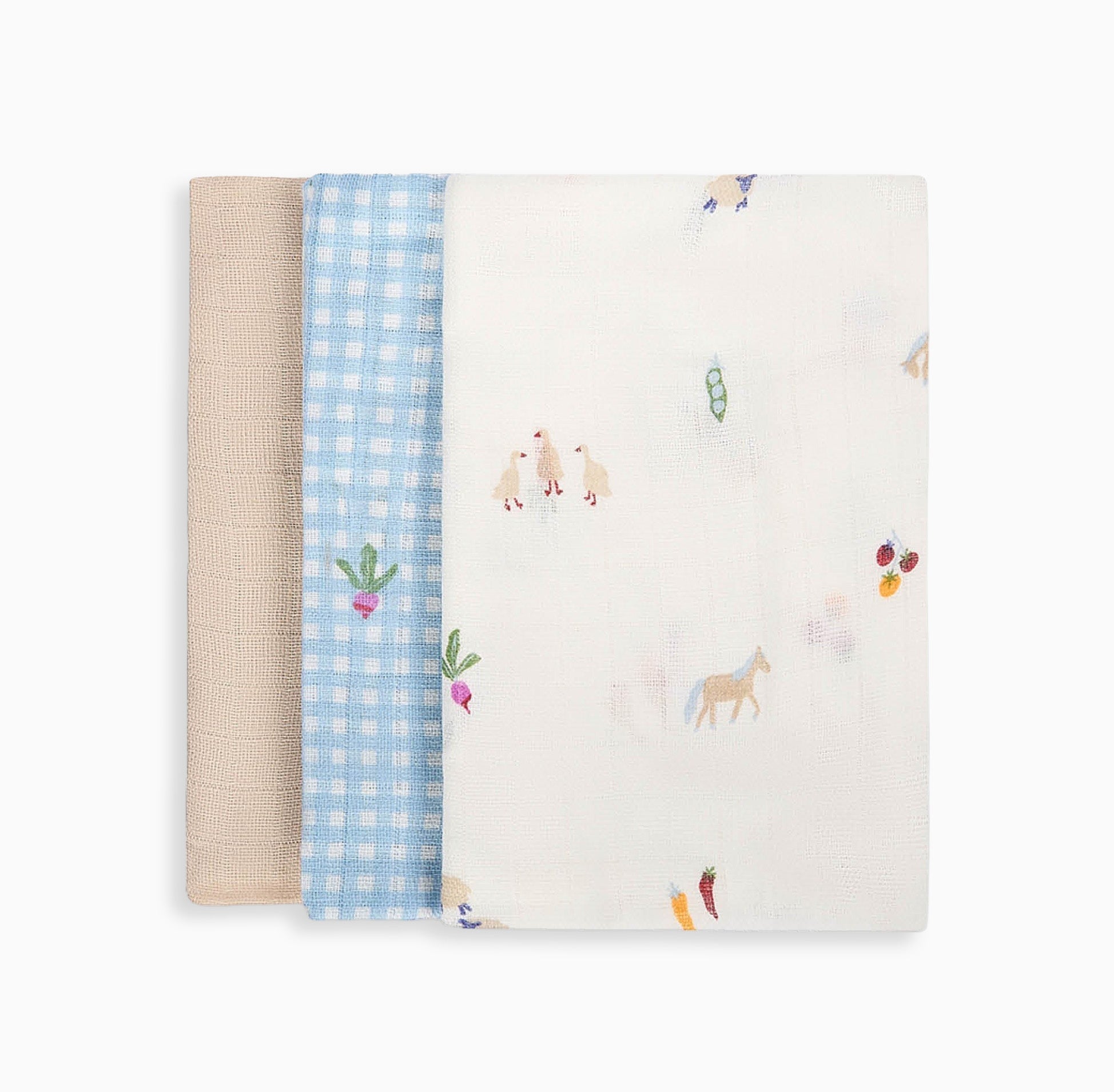 Organic Baby Muslins-MSQLFA - Little Farm Organic Baby Muslins-Avery Row