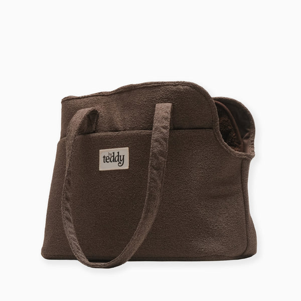 Dog Supplies-BOU-BAG-CHOC - The Bouclé Carrier Chocolate-By Teddy