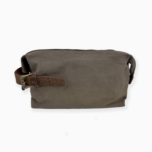 BBCO01 - Birling Waxed Canvas & Leather Wash Bag
