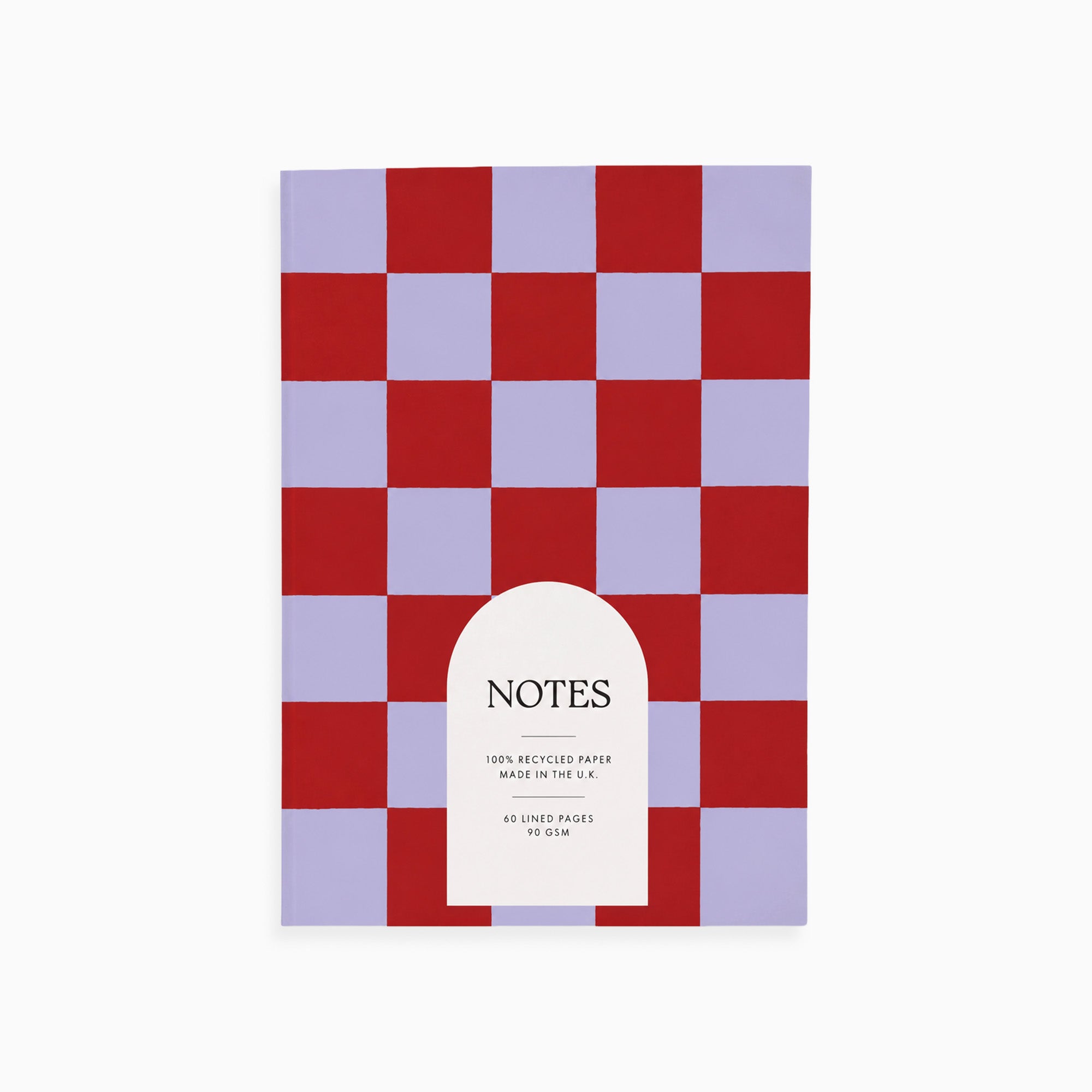 Notebook-TUE-NBK-STP-BUC-A5 - Blue Berry Check A5 Notebook-Good Tuesday