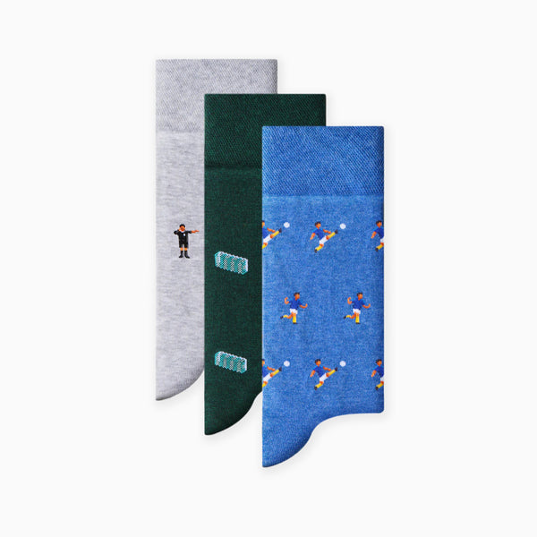 Socks-OOB-FOOT-MIX-712 - The Footballer's Gift Box-The London Sock Exchange