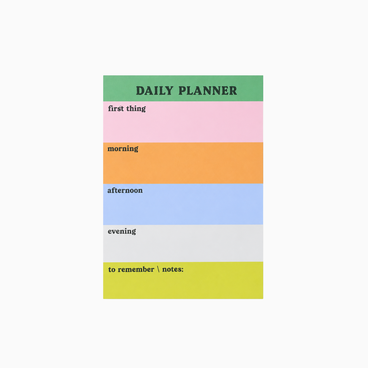 Planner-RP-NOTEPAD-A5 - Rainbow Colour Block Planner Pad-Good Tuesday