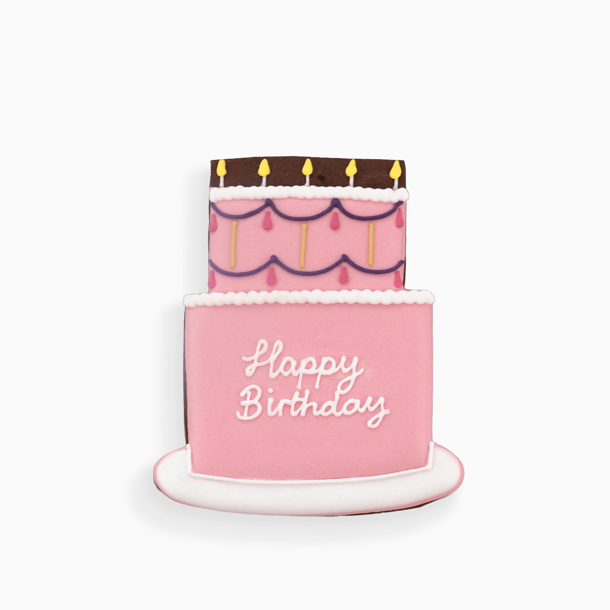 CASQCLWSBDAYPINK - Happy Birthday Pink Letterbox Biscuit