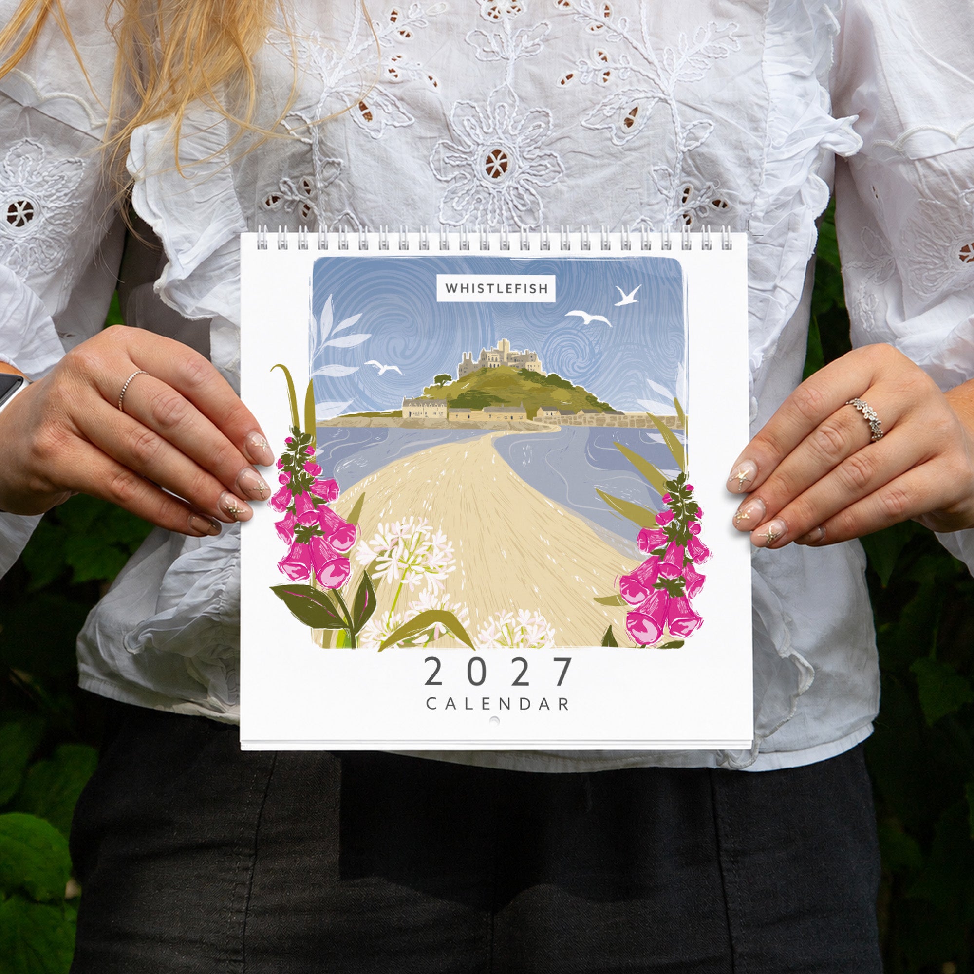 Calendar-WF2027CA - Cornish Linos Calendar Square-Whistlefish