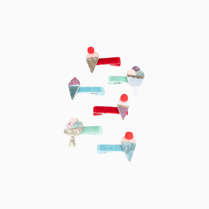 Hair Clips-286503 - Ice Cream Hair Clips-Meri Meri