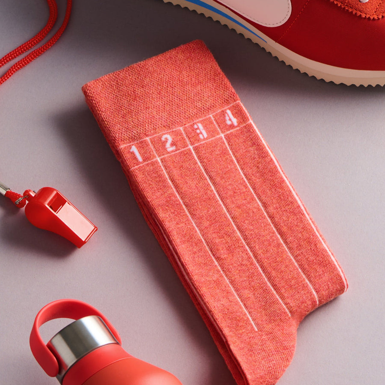 SING-TRAC-RED-712 - The Track Red Socks