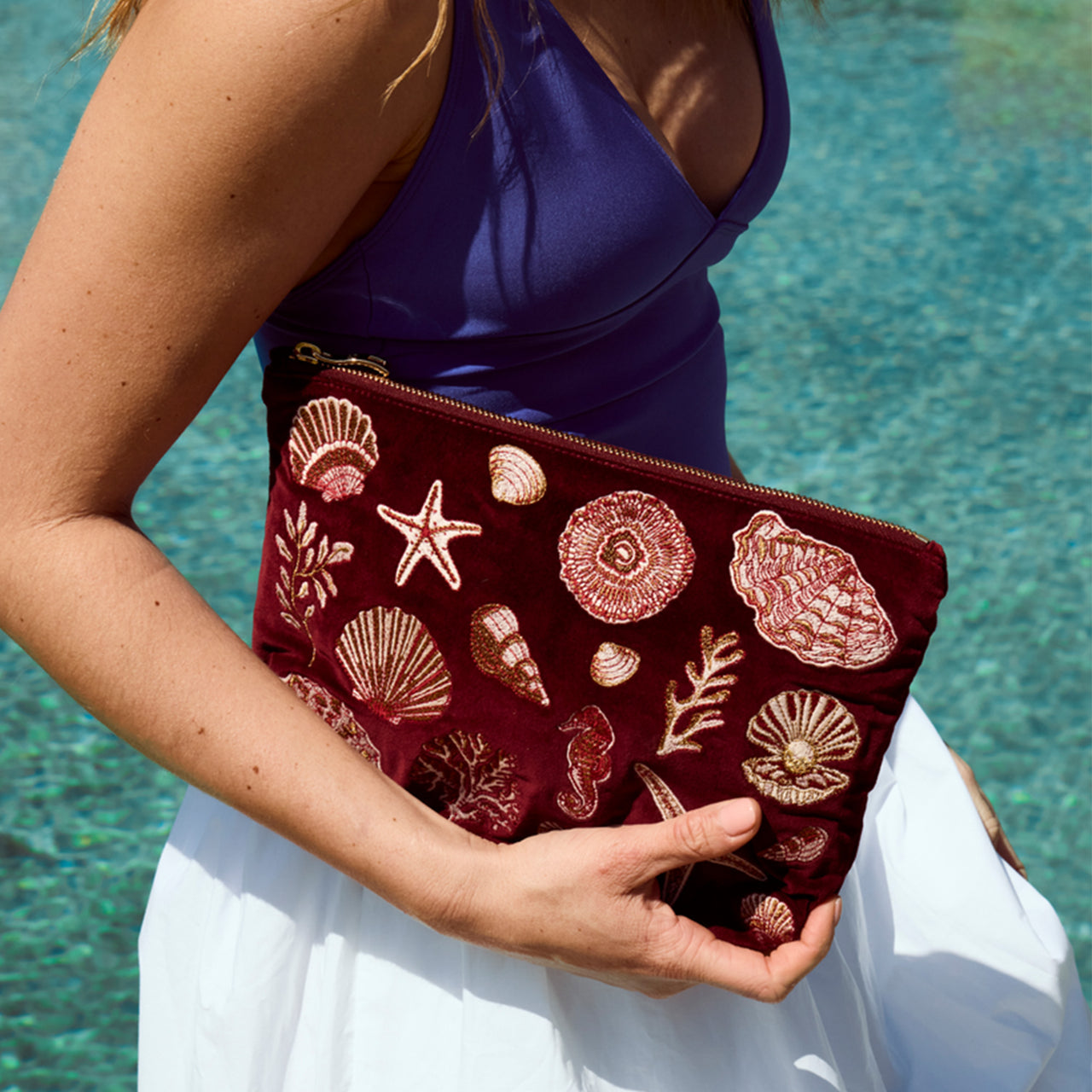 17248 - Ocean Treasures Velvet Everyday Pouch