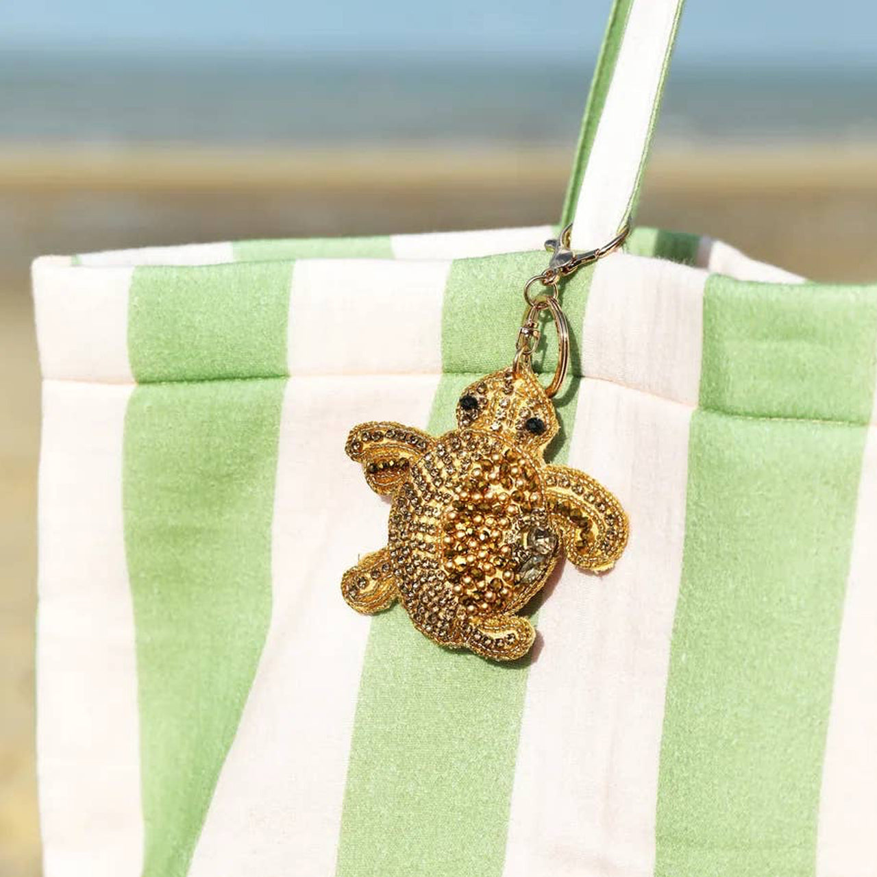 78333 - Turtle Beaded Keyring
