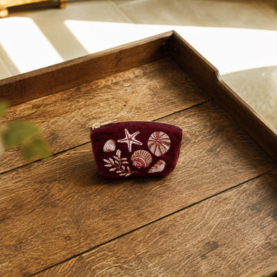 Ocean Treasures Velvet Coin Purse - Whistlefish