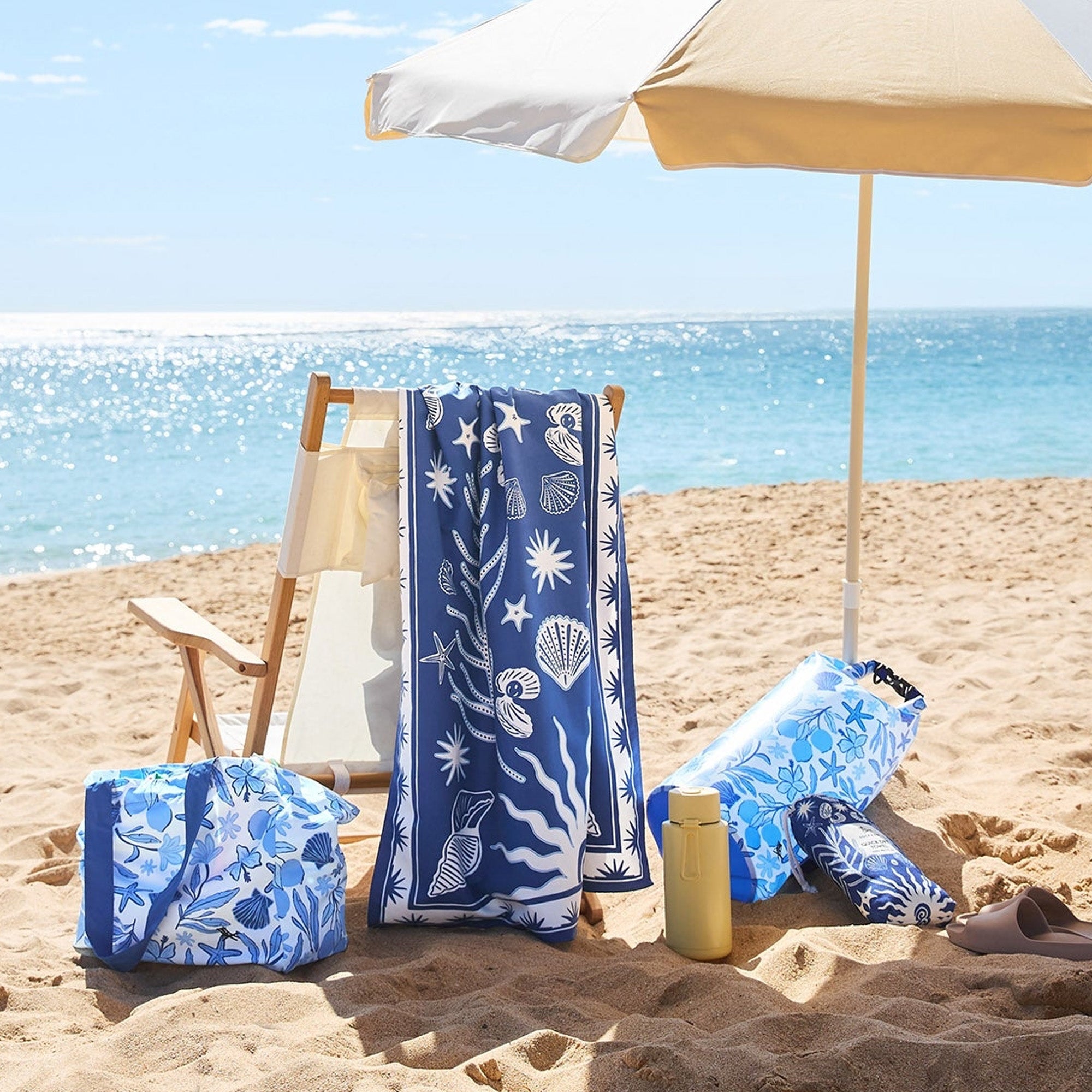 Beach Towel-TOWLB-DES-LG-OCETRES - Dock & Bay Quick Dry Towel Ocean Treasure-Dock & Bay