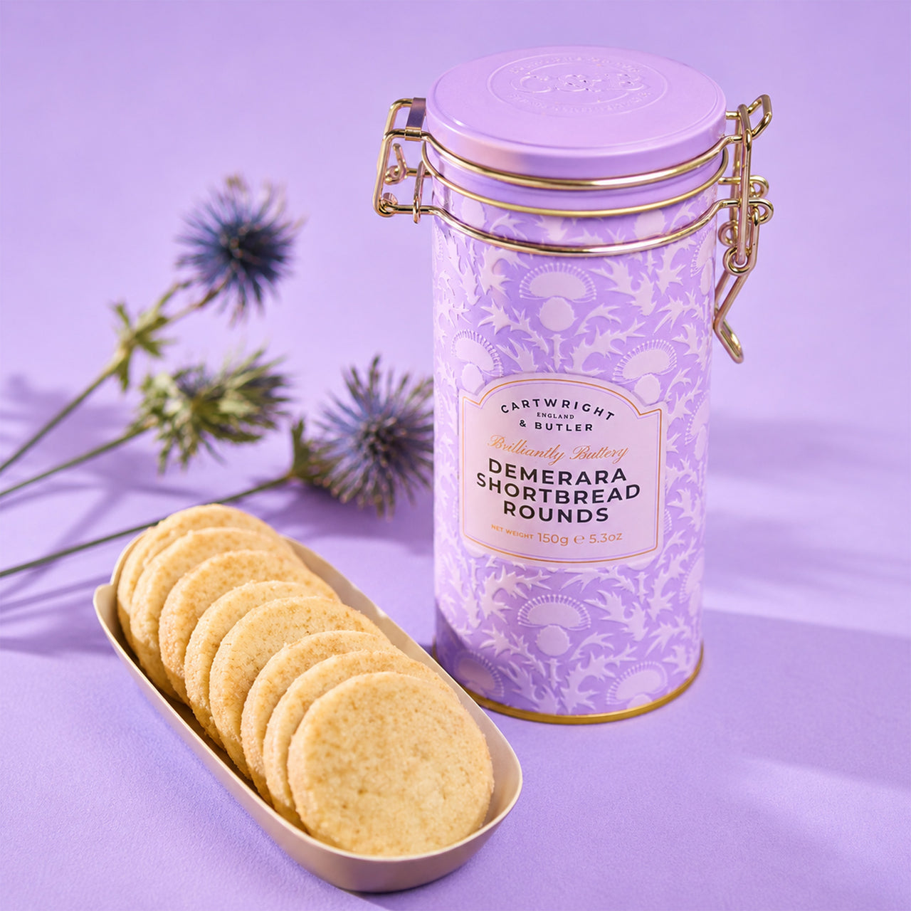 4713 - Demerara Shortbread Rounds in Tin