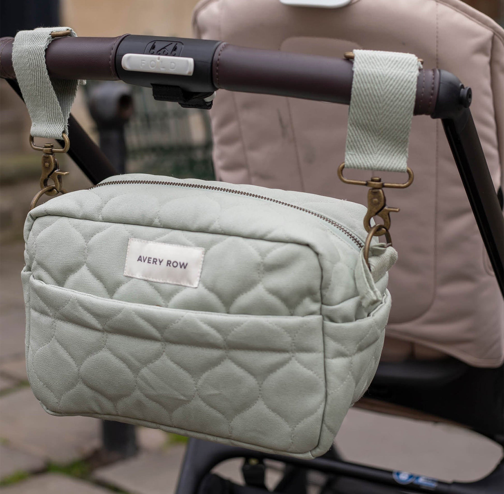 Baby Organiser Bag-POBSAG - Sage Pram Organiser Bag-Avery Row