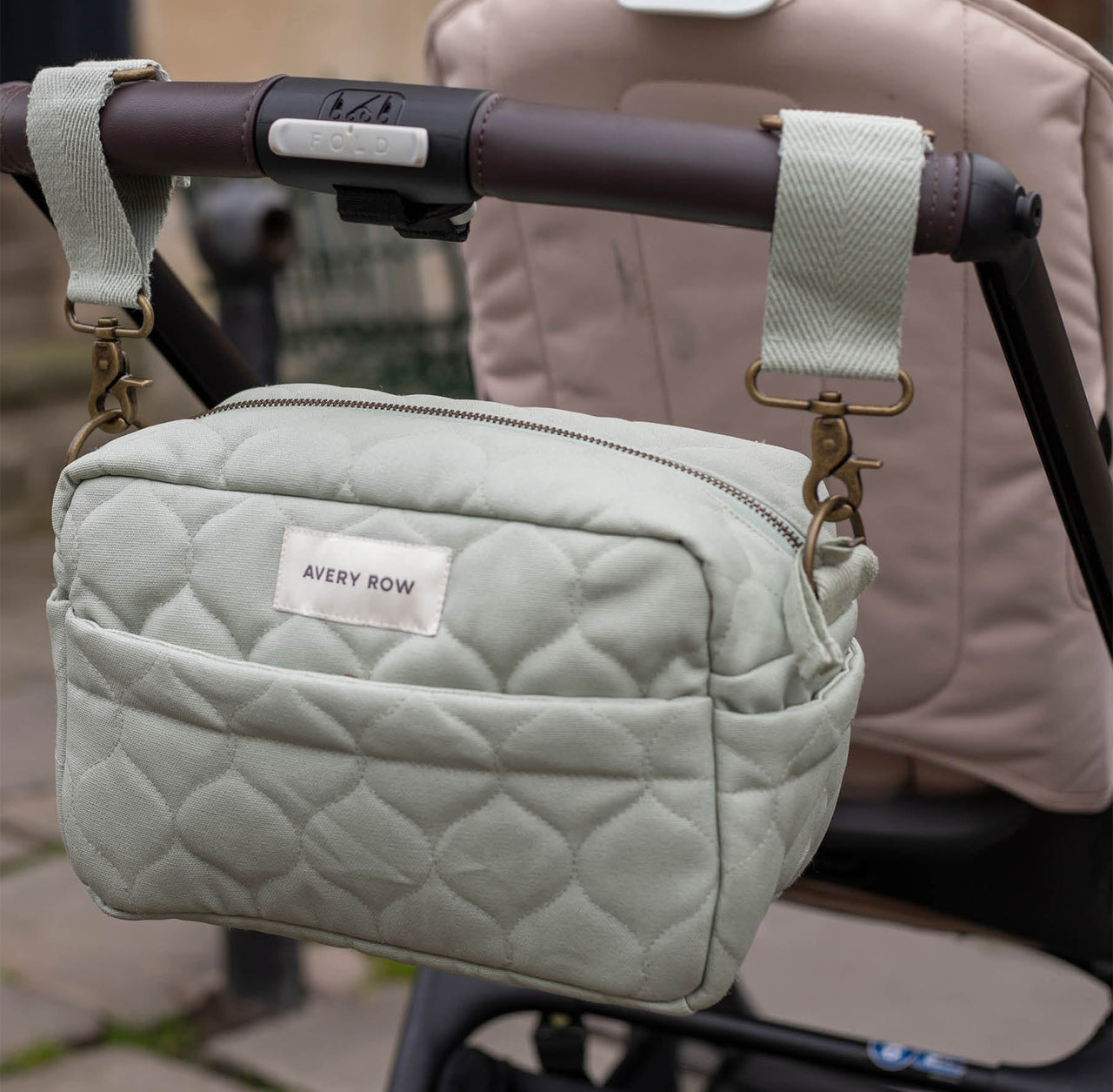 Baby Organiser Bag-POBSAG - Sage Pram Organiser Bag-Avery Row