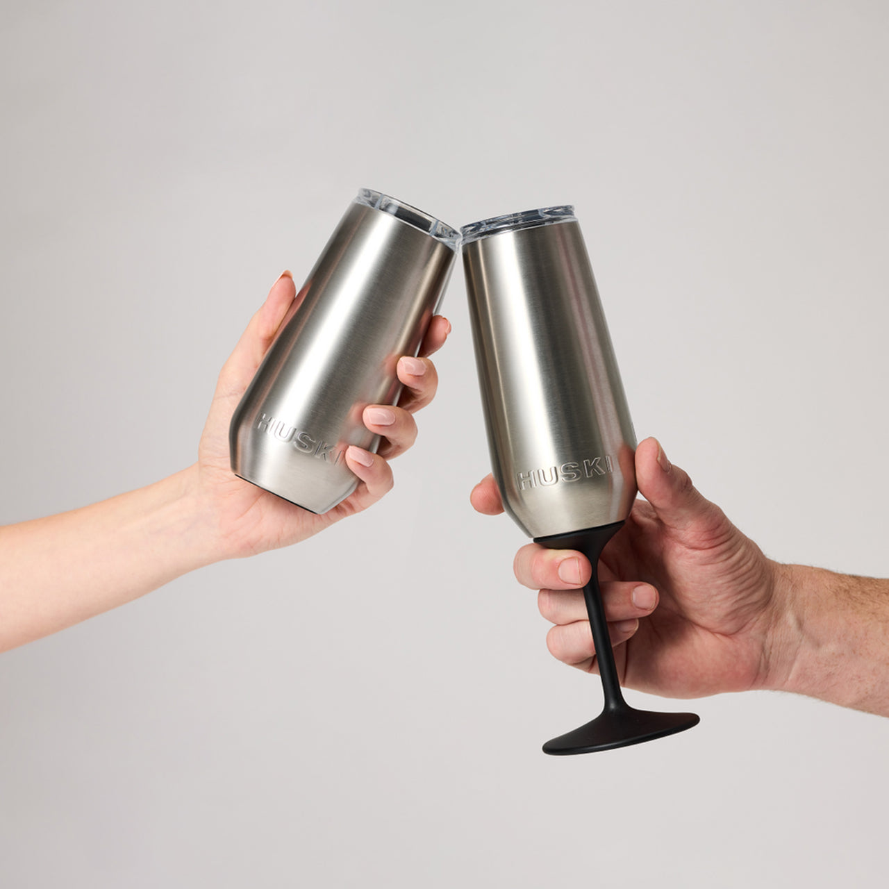 000101 - Huski Champagne Flute Brushed Stainless