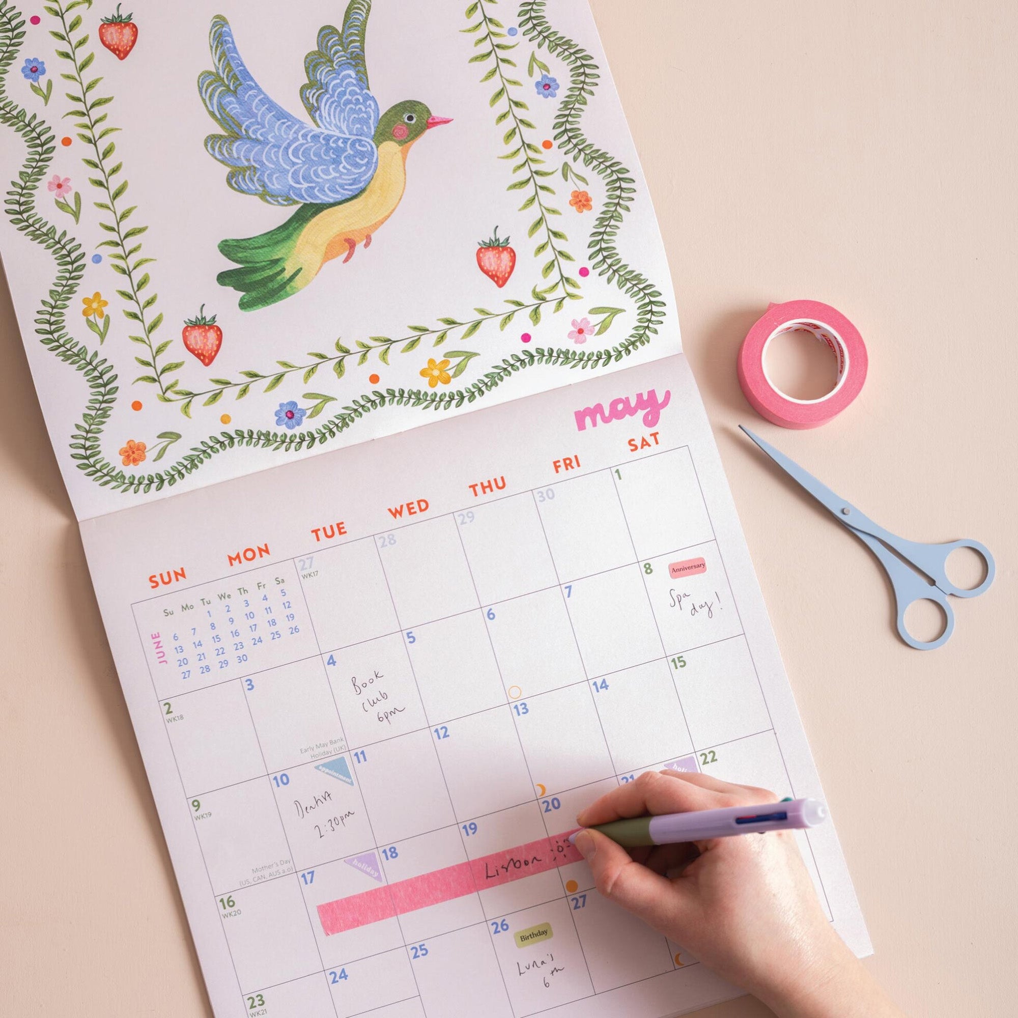 Calendar-CAL-LP-WMF-S - 2027 Whimsical Folk Wall Calendar-Good Tuesday