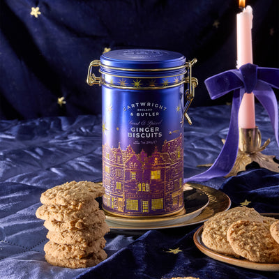 Stem Ginger Biscuits in Tin 200g - Whistlefish
