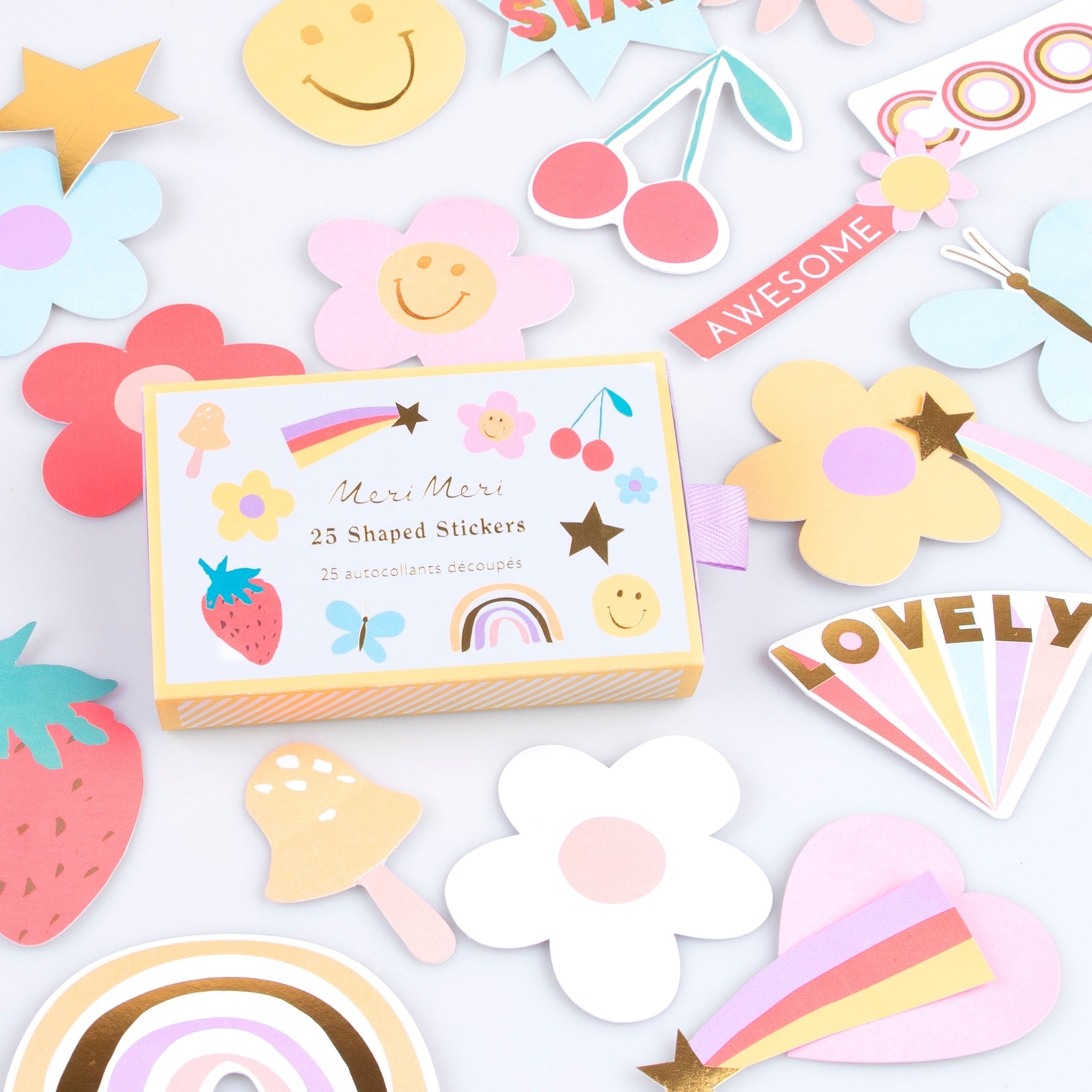 287502 - Happy Icons Shaped Stickers