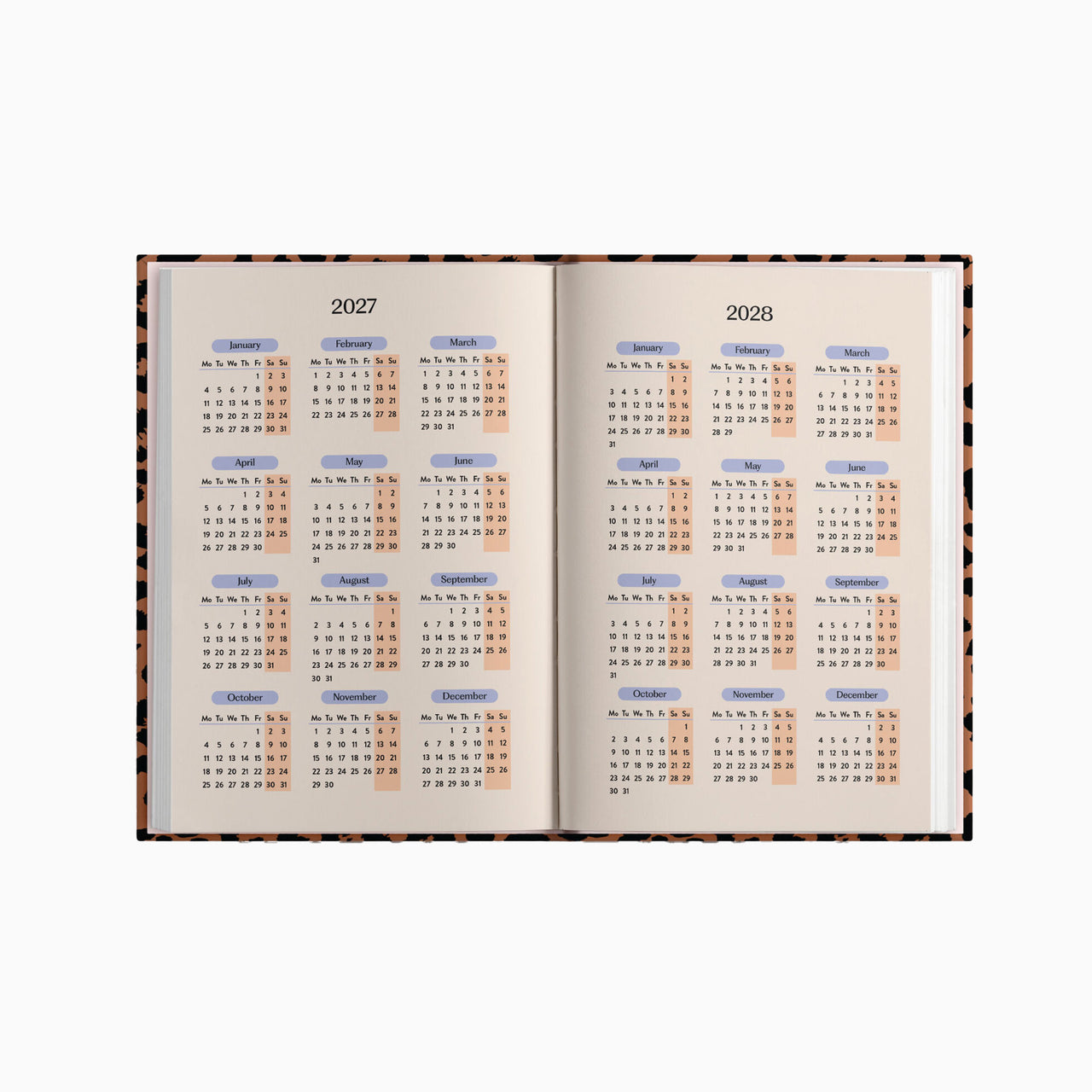 Diary-DIARY-A5-LPD - 2027 Leopard A5 Hardcover Diary-Good Tuesday