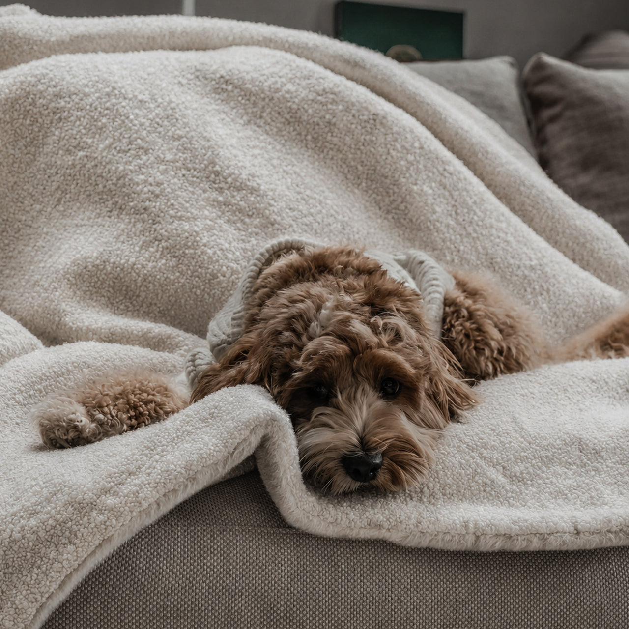 BOU-BLANK-MAR - The Bouclé Blanket Marshmallow
