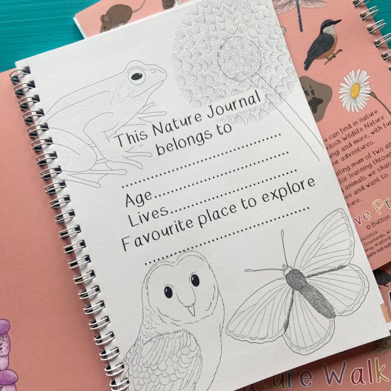 Activity Book-ABNWAB - Amazing British Nature Walk Activity Book-Button & Squirt