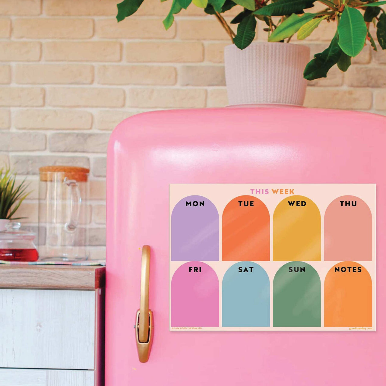 Planner-MFP-WKL-LRG-A3-RAR - Rainbow Arch Magnetic Planner-Good Tuesday