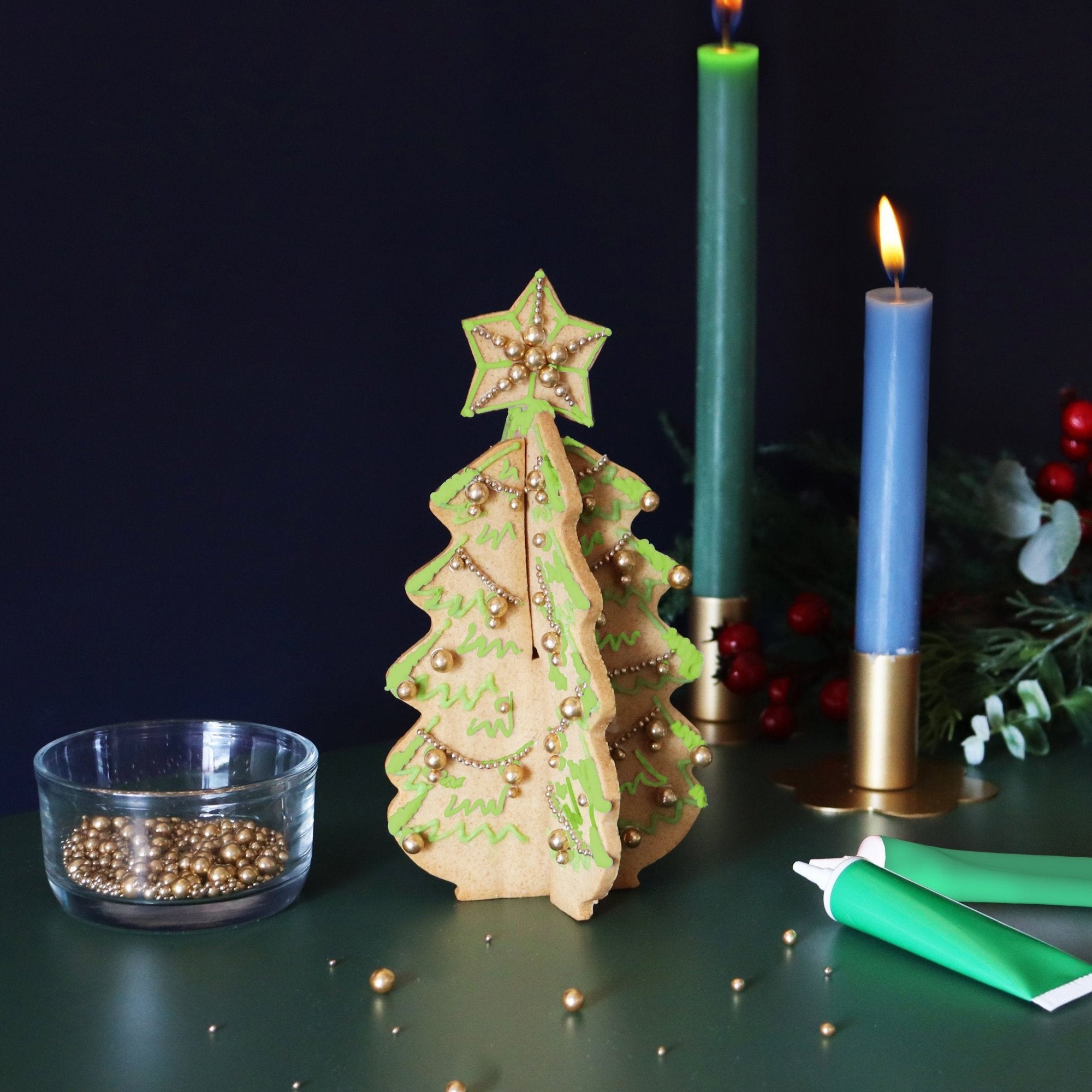 GIANTDIYXMASTREE - Diy Christmas Tree Letterbox Biscuit Kit