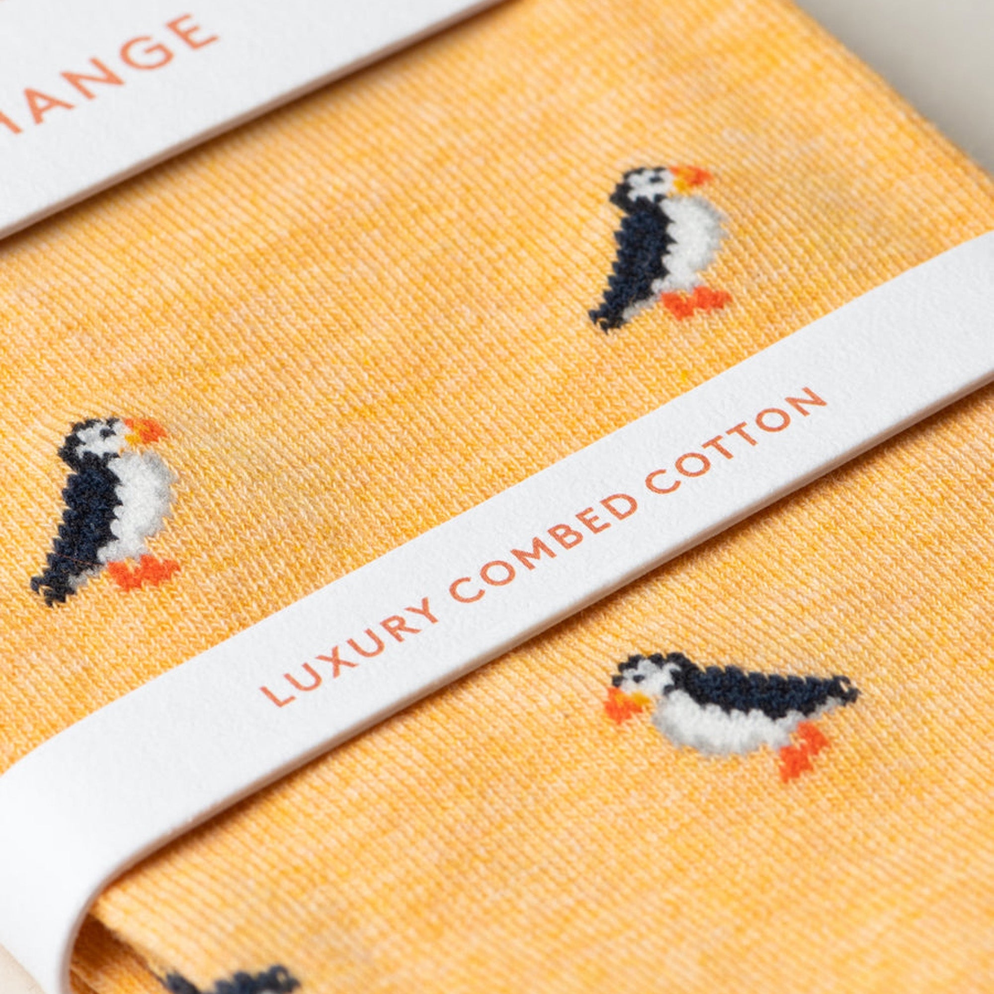 SING-PUFF-ORAN-712 - The Puffin Socks
