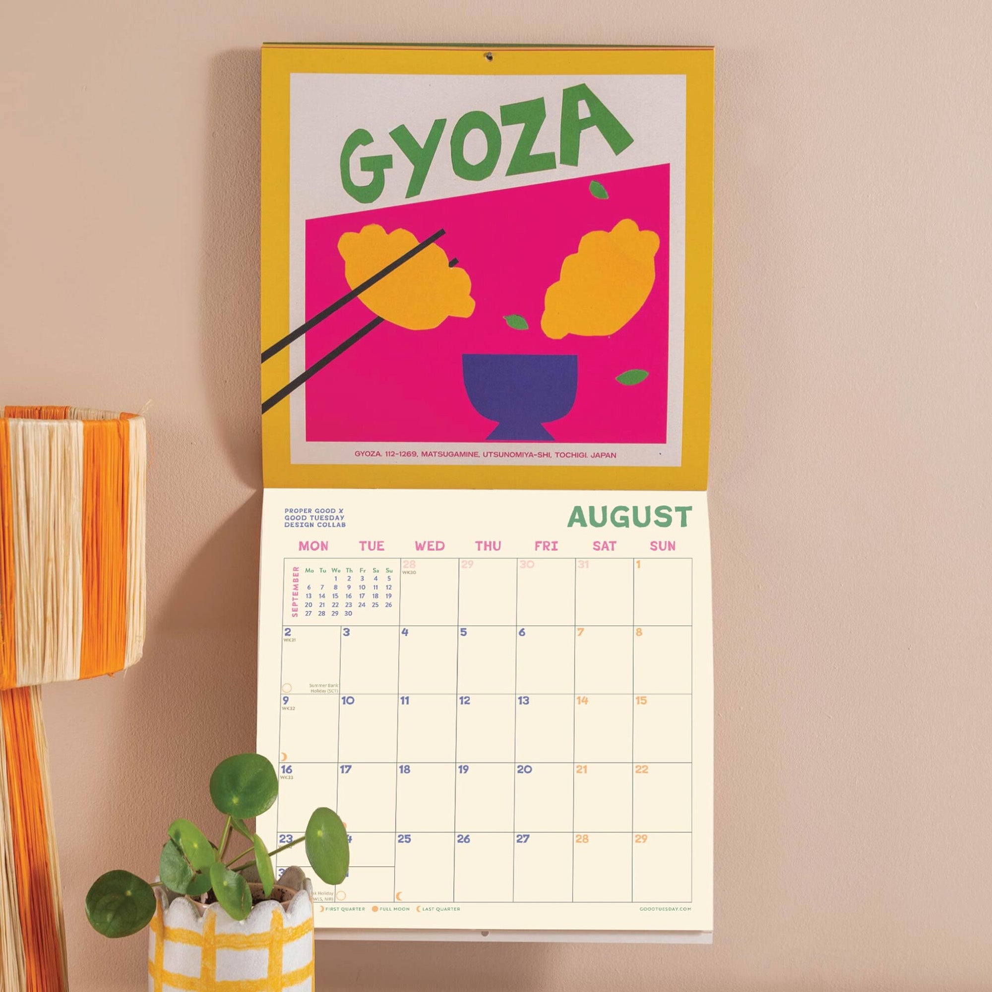 Calendar-CAL-LP-FOD-M - 2027 World Dishes Wall Calendar-Good Tuesday